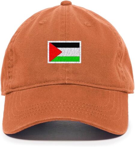 Palestine Flag Embroidered Baseball Cap Cotton Adjustable Dad Hat in Saudi Arabia