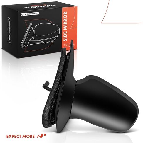 A-Premium Passenger Side Manual Door Mirror - Compatible with Chevrolet Cavalier & Pontiac Sunfire, 1995-2005 - Non-Heated Non-Folding Black Smooth Outside Rear View Mirror - Replace# 22679825 in Saudi Arabia