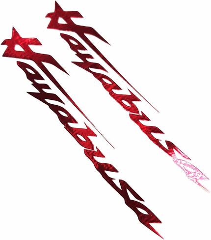 ملحقات الدراجات النارية Lorick دبابة الغاز Fender Cowl Fairing Laser Sticker ملصق عاكس متوافق مع Suzuki Hayabusa GSXR1300 Red ، TGJM1 in Kuwait