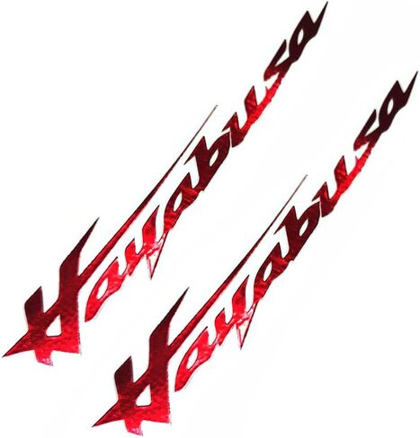 ملحقات الدراجات النارية Lorick دبابة الغاز Fender Cowl Fairing Laser Sticker ملصق عاكس متوافق مع Suzuki Hayabusa GSXR1300 Red ، TGJM1 in Kuwait