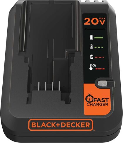 BLACK+DECKER 20V MAX Lithium Battery Charger, 2 Amp (BDCAC202B) in Saudi Arabia