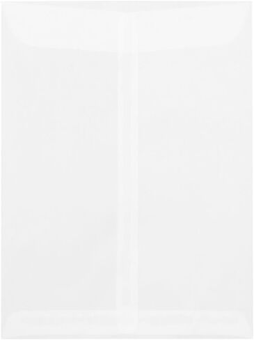 Luxpaper 9 × 12 مغلفات النهاية المفتوحة | شفاف واضح | 30 رطل. نص | 50 كتي in Saudi Arabia