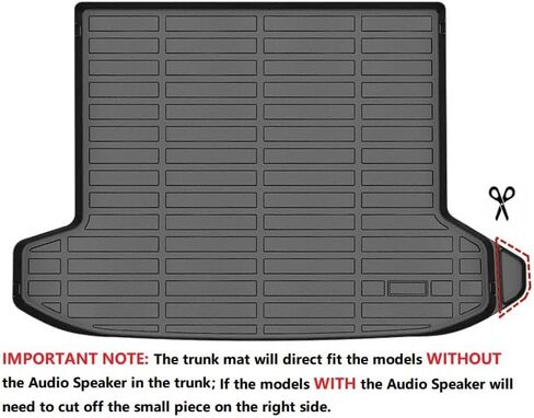 Ikon Motorsports TPE Cargo Trunk Liner ، متوافقة مع 2022-2025 Hyundai Tucson & Hybrid ، مخصص في حماية حماية الجرة الخلفية الثقيلة في حميات الشحن الخلفية ، الأسود ، الأسود in Saudi Arabia