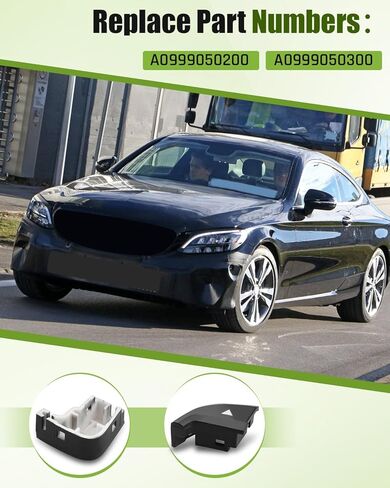 Steering Wheel Buttons Fit for Mercedes Benz C-Class W205 Touring Coupe, Fit for Mercedes Benz GLC C253 X253, Steering Wheel Control Button Cover 12 Pcs (Black) in Saudi Arabia