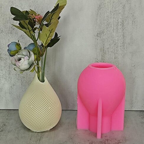 Art Arm Vase Epoxy Silicone Mold Hand Shape Flowerpot Plant Cement Concrete Plaster Silicone Mold in Kuwait