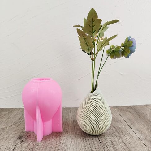 Art Arm Vase Epoxy Silicone Mold Hand Shape Flowerpot Plant Cement Concrete Plaster Silicone Mold in Kuwait