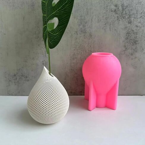 Art Arm Vase Epoxy Silicone Mold Hand Shape Flowerpot Plant Cement Concrete Plaster Silicone Mold in Kuwait