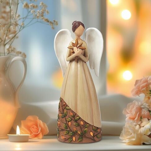 3PC Angel Figurines Collectible Statue Decor Christmas Memory Healing Gift Guardian for Home Office Wedding Living Room Centerpiece Decoration Women Mom Grandma Friends in Saudi Arabia