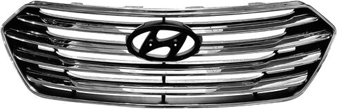 Front Grille Chrome Compatible With 2013 2014 2015 2016 Hyundai Santa Fe GLS Limited 3.3L 7 Seat,86350-B8000 in Saudi Arabia
