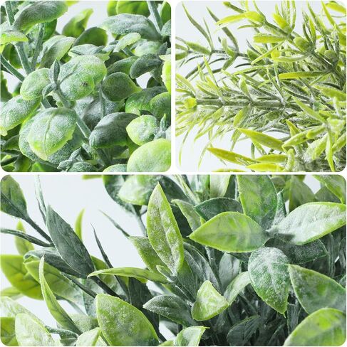 3 Pack Mini Potted Fake Plant, Artificial Plants Indoor, Artificial Frost-Hung,Eco-Friendly Gray Pot, No Need for Maintenance，Ideal Decor for Home and Office in Saudi Arabia