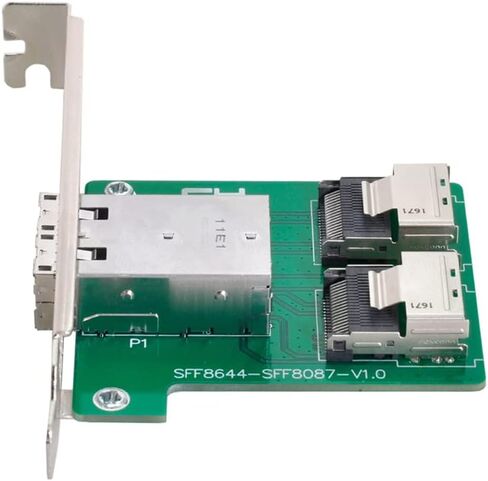 NFHK PCI-Express 4.0 Mini SAS HD SFF-8643 Female to SFF-8643 Female PCBA Coupler Adapter Extender in Saudi Arabia