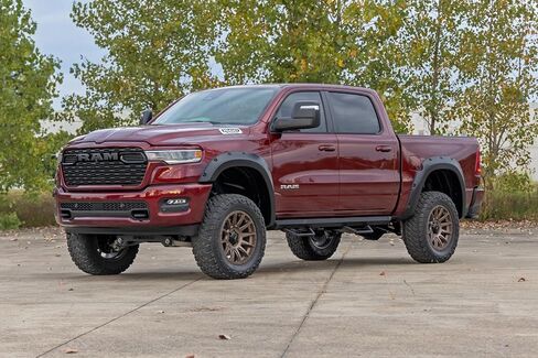 مشاعل جيب البلد الخام لذاكرة الوصول العشوائي 1500 2WD/4WD (2025) - مشاعل عجلة نمط الترباس ، أسود مسطح ، مجموعة من 4 in Saudi Arabia