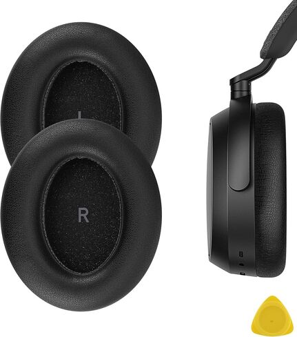 Geekria QuickFit Replacement Ear Pads for Sennheiser Momentum 4 Wireless Over-Ear Headphones Ear Cushions, Headset Earpads, Ear Cups Cover Repair Parts (Brown) in Saudi Arabia