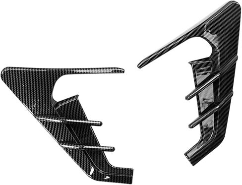 IKON MOTORSPORTS, Side Camera Flanks Cover Trim Compatible With 2021-2023 Tesla Model 3 2020-2022 Tesla Model Y, Matte Carbon Fiber Print ABS Driver Passenger Side Air Flow Fender Vent Covers Trim 2PC in Saudi Arabia