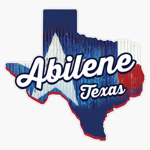 Abilene Texas City Sticker Sticker Sticker Vinyl Secal 5 " in Saudi Arabia