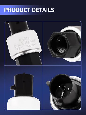 مستشعر مفتاح الضغط AC استبدال OEM#SW 2962C 152962 استشعار ضغط تكييف الهواء متوافق مع 1994-2003 Silverado Tahoe Blazer Express 1994-2004 Jimmy Savana Sonoma Yukon in Kuwait