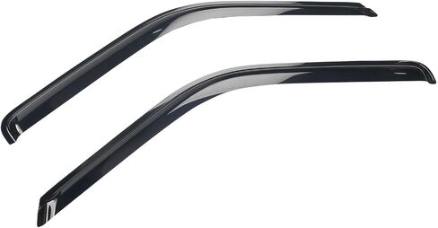 IKON MOTORSPORTS Tape On External Side Window Wind Deflectors, Compatible with 1988-1998 Chevy C & K Reg Cab Pickup, Slim Style ABS Smoke Tinted & Semi-Transparent Sun Rain Guards Shield Vent Visor in Saudi Arabia
