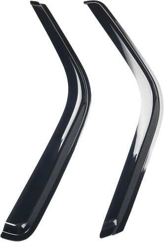 IKON MOTORSPORTS Tape On External Side Window Wind Deflectors, Compatible with 1988-1998 Chevy C & K Reg Cab Pickup, Slim Style ABS Smoke Tinted & Semi-Transparent Sun Rain Guards Shield Vent Visor in Saudi Arabia