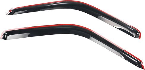 IKON MOTORSPORTS Tape On External Side Window Wind Deflectors, Compatible with 1988-1998 Chevy C & K Reg Cab Pickup, Slim Style ABS Smoke Tinted & Semi-Transparent Sun Rain Guards Shield Vent Visor in Saudi Arabia