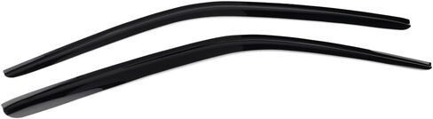 IKON MOTORSPORTS Tape On External Window Visor, Compatible with 2008-2023 Dodge Challenger, Acrylic Black Slim Style Sun Rain Guards Cover in Saudi Arabia