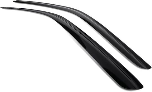 IKON MOTORSPORTS Tape On External Window Visor, Compatible with 2008-2023 Dodge Challenger, Acrylic Black Slim Style Sun Rain Guards Cover in Saudi Arabia