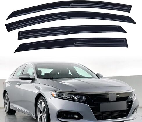 Window Visors Rain Guards, Window Deflectors for for Silverado Sierra Extended Cab 1999-2006,4 PCS Tape-On Rain Guards Vent Shade for for Silverado Sierra Extended Cab 1999-2006 in Saudi Arabia