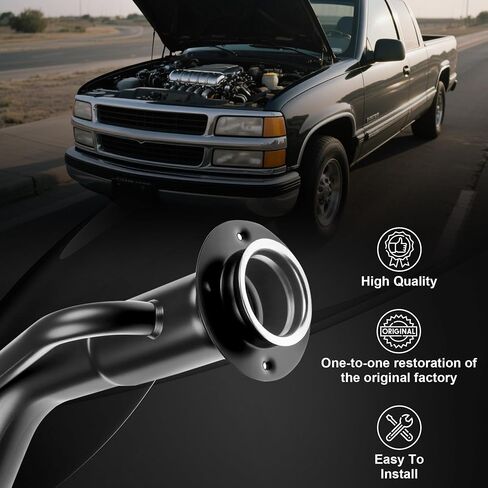 Rear Fuel Tank Filler Neck Compatible with Dodge Ram 3500 1998 1999 5.9L 8.0L For Dodge Ram 2500 1997 Replace# 52102345AB,FN531 in Saudi Arabia