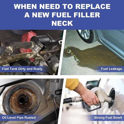 Rear Fuel Tank Filler Neck Compatible with Dodge Ram 3500 1998 1999 5.9L 8.0L For Dodge Ram 2500 1997 Replace# 52102345AB,FN531 in Saudi Arabia