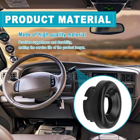 Auto Overdrive Gear Shifter Ring Cap Replaces # F2UZ-7A214-CA Compatible with Bronco 1992 1993 1994 1995 1996 Steering Column Handle Button End Bezel Cover in Saudi Arabia