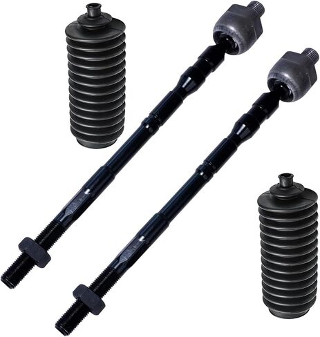 Detroit Axle-مجموعة قضبان التعادل الداخلية الأمامية لعام 2003-2008 Subaru Forester 2004-2011 Impreza 2010-2014 Outback Legacy 2 Inner Tie Rod End Rinks 2 Boots Replacement-4pc set in Saudi Arabia
