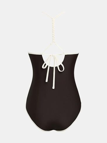 Cupshe Women's One Piece Swimsuit v بدلة استحمام رقبة in Kuwait