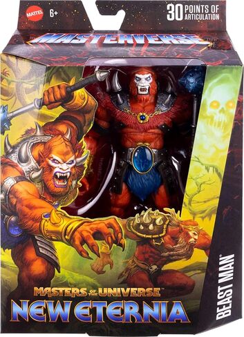 Masters of the Universe Masterverse 7-Inch Action Figure, New Eternia Roboto, Motu Toy Hero with Clear Mechanical Torso, 30 Articulations in Kuwait