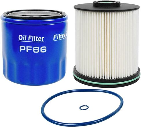 Diesel 3.0L Duramax Filter Kit TP1015 Fuel filter PF66 Oil filter Compatible with Chevy Silverado/GMC/Cadillac 2020-2023 Replace 23304095 22937279 23304096 12727115 55495105 PH12447 in Saudi Arabia