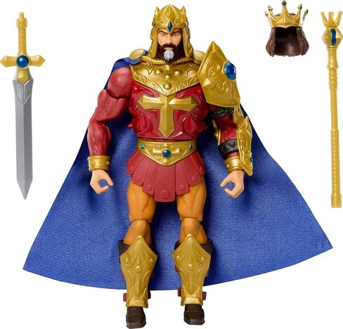 Masters of the Universe Masterverse 7-Inch Action Figure, New Eternia Roboto, Motu Toy Hero with Clear Mechanical Torso, 30 Articulations in Kuwait