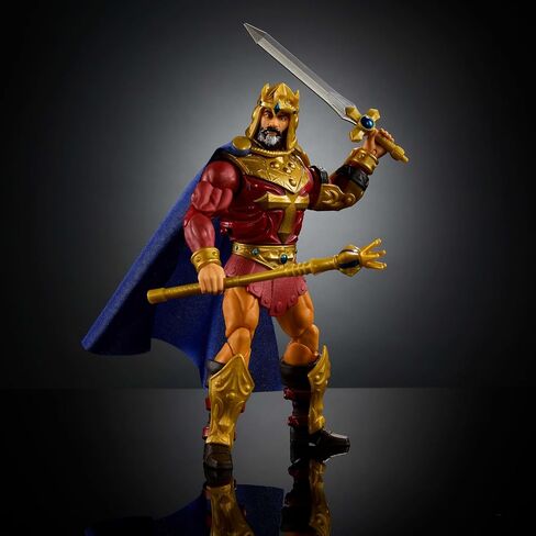 Masters of the Universe Masterverse 7-Inch Action Figure, New Eternia Roboto, Motu Toy Hero with Clear Mechanical Torso, 30 Articulations in Kuwait