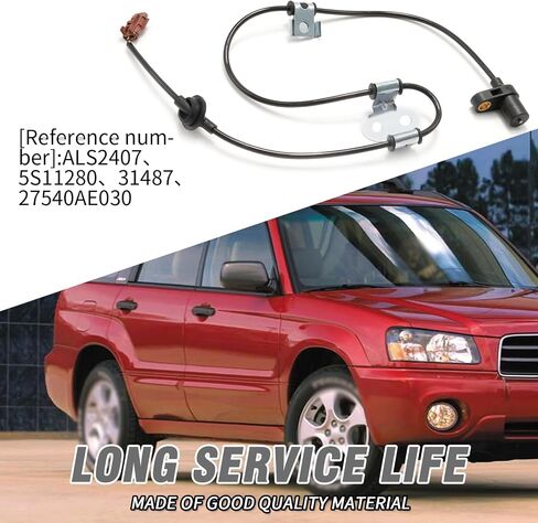 27540AE030 ABS Wheel Speed Sensor (Front Left Driver Side), Replacement for Subaru Forester 2003-2006, Replaces ALS2407 5S11280 31487 in Saudi Arabia