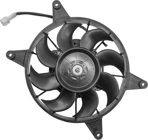 Caltric Radiator Fan Compatible with Yamaha Wolverine 450 YFM450 2006 2007 2008 2009 2010 5ND-E2405-02-00 in Saudi Arabia