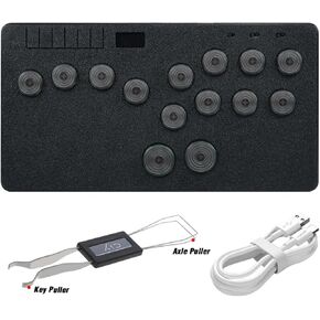 لوحة مفاتيح للألعاب، عصا أركيد للتحكم في الألعاب فلات بوكس ​​ألترا - تدعم شاشة SOCD وOLED، مفاتيح التبديل الميكانيكية، مناسبة لأجهزة الكمبيوتر/PS3/PS4/PS5/Switch مع TURBO in Kuwait