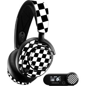 MightySkins Skin Compatible with SteelSeries Arctis Nova Pro - Check | Protective, Durable, and Unique Vinyl Decal wrap Cover | Easy to Apply, Remove, and Change Styles | Made in The USA