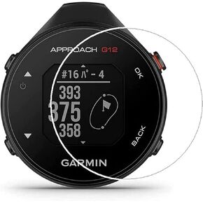 واقي شاشة MOTONG لـ Garmin Approach G12 - واقيات شاشة من الزجاج المقوى لساعة Garmin Approach G12، صلابة 9 H، سمك 0.3 مم، مصنوعة من الزجاج الحقيقي