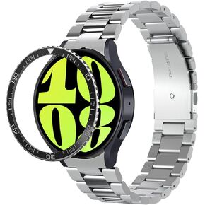 Spigen Bezel Tune Designed for Samsung Galaxy Watch 6 44mm Bezel Ring Protector Bezel Ring Adhesive Cover (2023) - Black