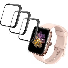 Compatible for TOZO S2 40mm Mini Smart WatchScreen Protector, [3 Pack] 3D Full Coverage PET Soft Screen Protector Film Compatible for TOZO S2 40mm Mini Smart Watch / ID207 Mini Smartwatch (3 pack)
