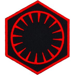 First Order Embroidered Iron On Patch Jacket Jean Uniform Costume Cosplay Symbol Sign Dark Side Sith Empire Rebel Alliance Galaxy