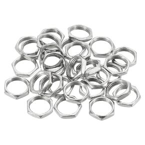 PATIKIL M12 x 0.75 Steel Hex Nuts, 30 Pack Metric Thread Zinc Plated Finished Hardware Nuts Screw Bolt Fasteners 3mm Height