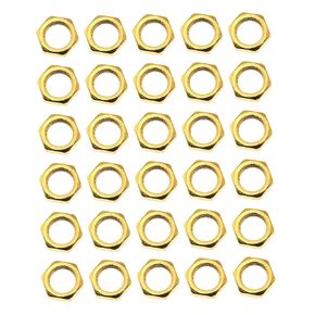 Maxmoral 30PCS Hex Lock Nut Fasteners Hand-Tightening Nut for 1/8IP Standard Lamp Pipe