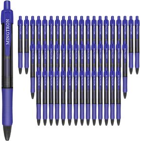 50 Pack Retractable Gel Ink Rollerball Pen, Ink Pen, Red Pen, Pen Set, Ball Pen, Bulk Pens, Journal Notebook Writing Office Supplies Pens, School Supplies, Extra Fine, 0.5MM, Red Ink