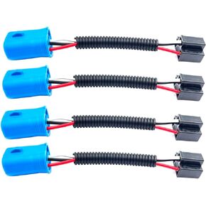 4 Pcs 9007 Male to H4 Female Plug Extension Conversion Cable Wire Connector Adapter Headlight Fog lights Wiring Harness plug
