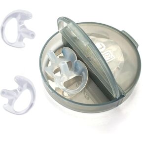 Remtise Replacement Soft Silicone Ear Buds for BaoFeng Motorola Kenwood Two-Way Radios, Earmold Earplug for Walkie Talkie Air Acoustic Earpiece Headset (Black, 4 Pairs-Medium) in Kuwait