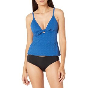 ملابس السباحة النسائية Kenneth Cole REACTION ذات ربطة أمامية ورسن تانكيني in Kuwait