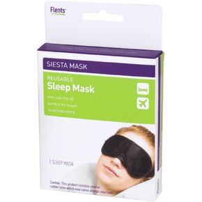Flents Sleep Mask, One Size Fits All, Great for Travel & Sleeping